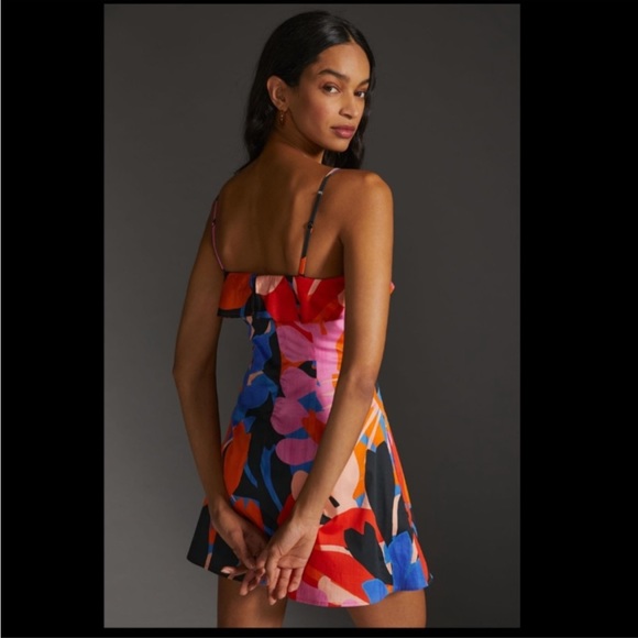 Anthropologie NWT Corey Lynn Calter Ruffled
Printed Mini Dress Size M. - Picture 4 of 12